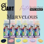 E&D Art Marvelous 6x60ml Akrilik Boya Pastel Renkler Set