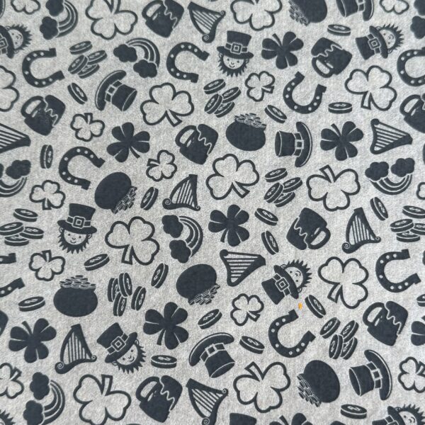 Yonca Karışık Figürlü Sır Altı Dekal Siyah