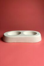 Refsan İkili Mama Kabı Seramik Bisküvi