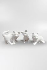 Refsan Kedi 3'lü Seramik Bisküvi