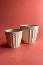 Refsan Lotus Saksı - Seramik Bisküvi