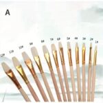 12li Yumuşak Yün Boya Fırçaları Seti - Görsel 3